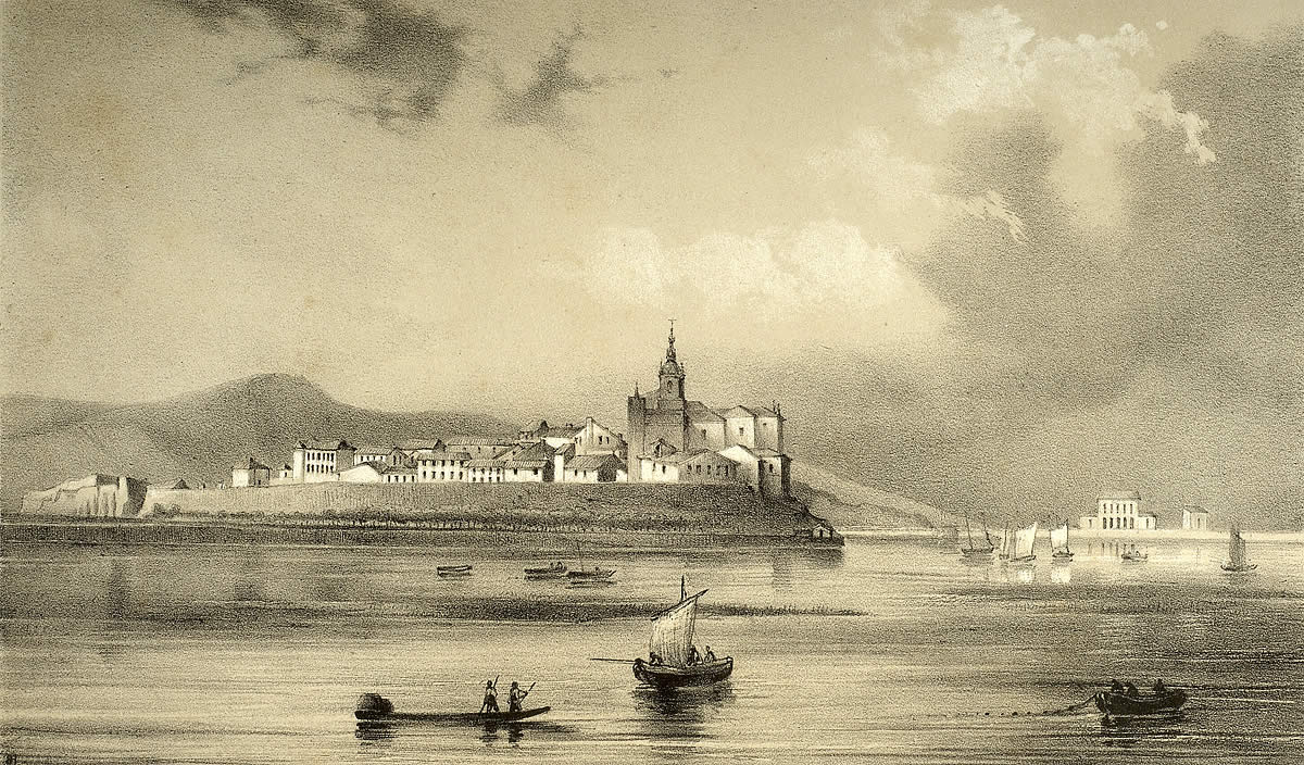 Vista de Hondarribia. Blanche Hennebutte Feillet