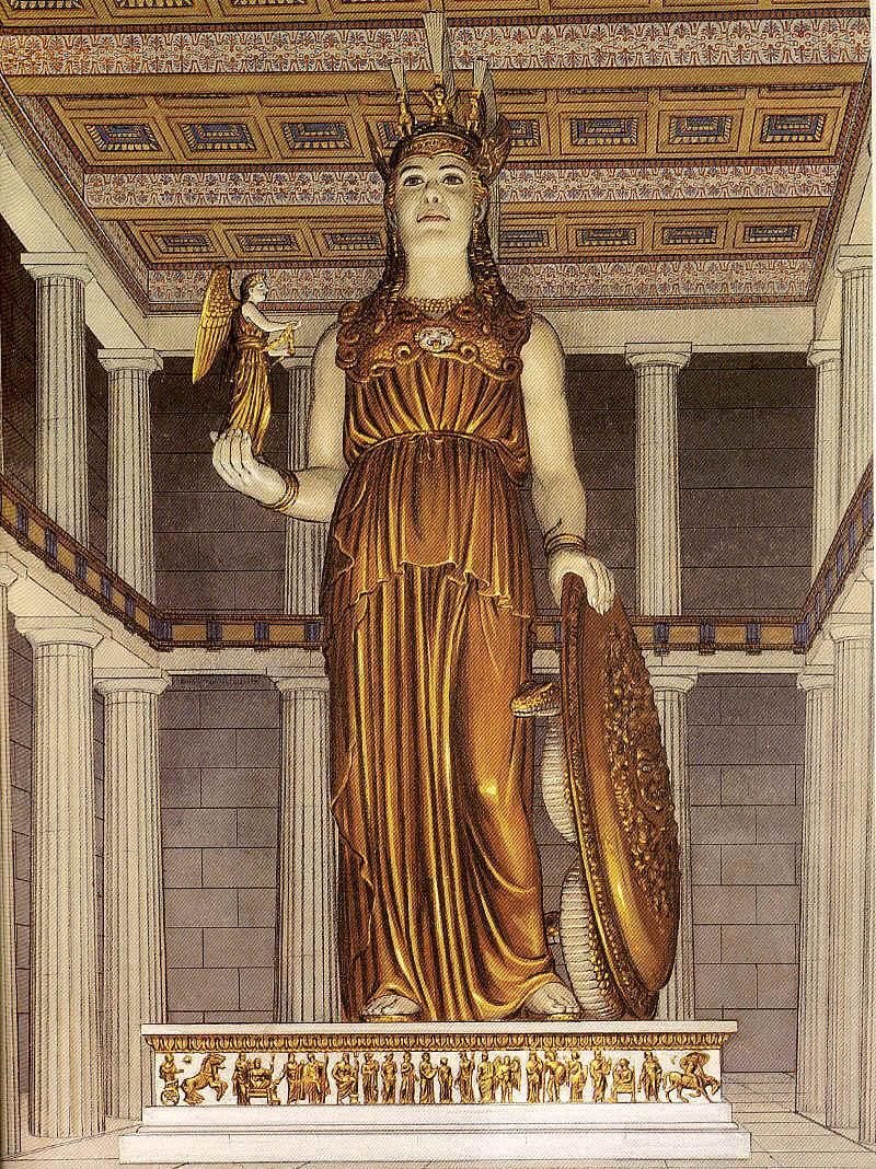 Reconstrucción de la Atenea Parthenos de Fidias